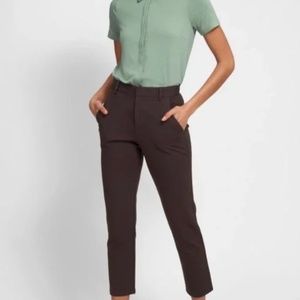 Universal Standard Cigarette Ponte Pants - Mole (Brown) Size L (22-24)